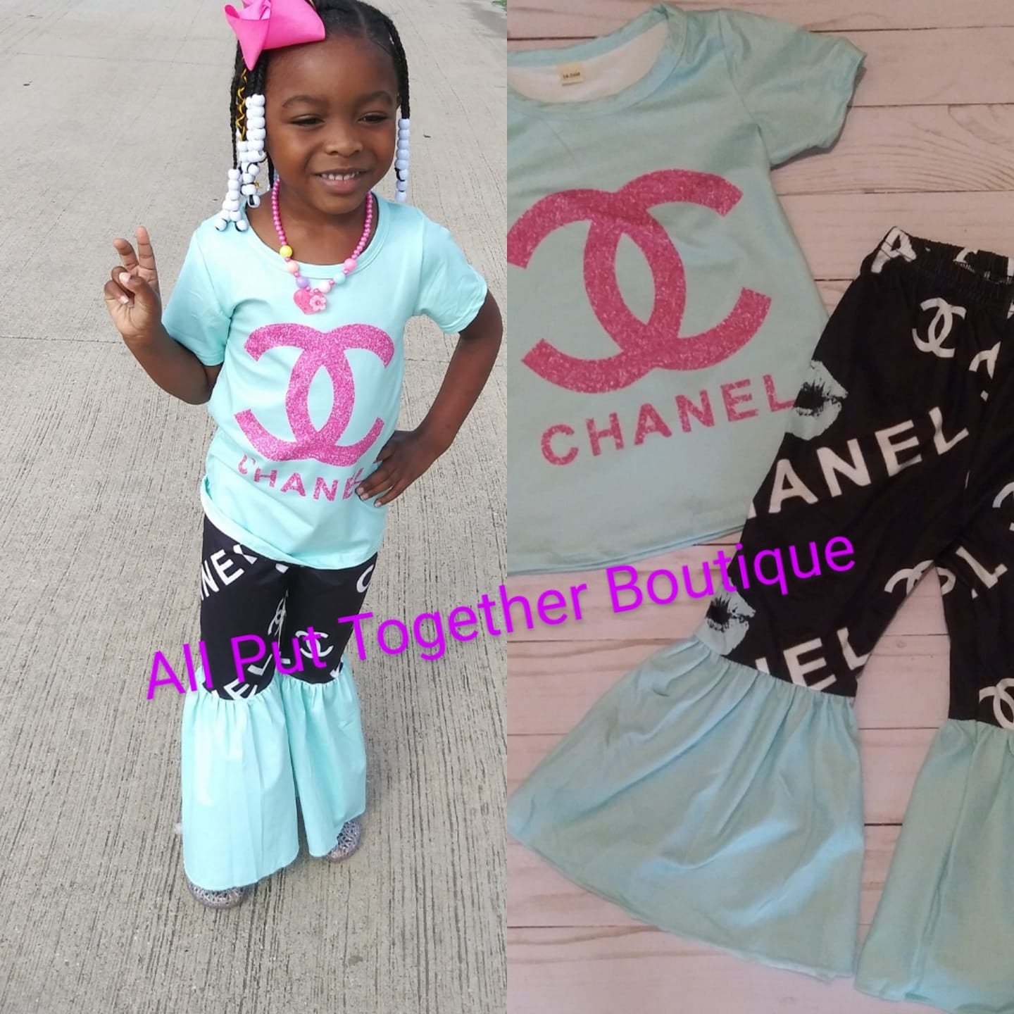 Baby girl chanel on sale outfit